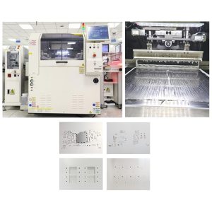 trafaretu drukāšana efektīvai lodēšanas pastai